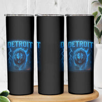 Retro Detroit Football Skinny Tumbler Love Lions Bootleg Vintage Rap Tee - Wonder Print Shop