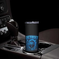 Retro Detroit Football Skinny Tumbler Love Lions Bootleg Vintage Rap Tee - Wonder Print Shop