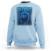 Retro Detroit Football Sweatshirt Love Lions Bootleg Vintage Rap Tee - Wonder Print Shop
