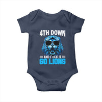 4th Down F*ck It Go Lions Baby Onesie Funny Bold Game Day - Wonder Print Shop