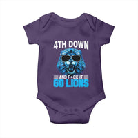 4th Down F*ck It Go Lions Baby Onesie Funny Bold Game Day - Wonder Print Shop