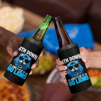4th Down F*ck It Go Lions 4 in 1 Can Cooler Tumbler Funny Bold Game Day - Wonder Print Shop
