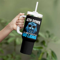 4th Down F*ck It Go Lions Tumbler With Handle Funny Bold Game Day - Wonder Print Shop