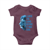 I Liked The Lions Before It Was Cool Baby Onesie Vintage Rap Tee - Wonder Print Shop