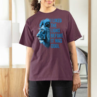 I Liked The Lions Before It Was Cool T Shirt For Women Vintage Rap Tee - Wonder Print Shop