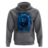Vintage Classic Blue Lion Bootleg Graphic Hoodie - Wonder Print Shop