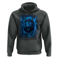 Vintage Classic Blue Lion Bootleg Graphic Hoodie - Wonder Print Shop