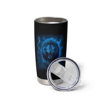 Vintage Classic Blue Lion Bootleg Graphic Tumbler Cup - Wonder Print Shop