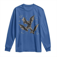 Three Bats Y2k Long Sleeve Shirt Vintage 90s Style Bat Gothic Occult Halloween Bat Graphic