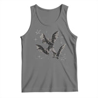 Three Bats Y2k Tank Top Vintage 90s Style Bat Gothic Occult Halloween Bat Graphic