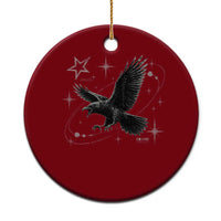 Raven Crow Y2k Ceramic Ornament Gothic Cyber Sigilism Occult Dark Academia Black Bird Graphic