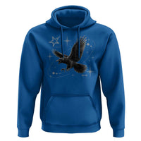 Raven Crow Y2k Hoodie Gothic Cyber Sigilism Occult Dark Academia Black Bird Graphic