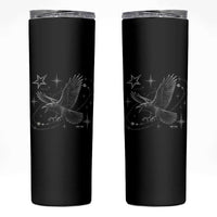 Raven Crow Y2k Skinny Tumbler Gothic Cyber Sigilism Occult Dark Academia Black Bird Graphic
