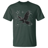 Raven Crow Y2k T Shirt Gothic Cyber Sigilism Occult Dark Academia Black Bird Graphic
