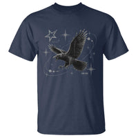 Raven Crow Y2k T Shirt Gothic Cyber Sigilism Occult Dark Academia Black Bird Graphic
