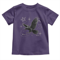 Raven Crow Y2k Toddler T Shirt Gothic Cyber Sigilism Occult Dark Academia Black Bird Graphic