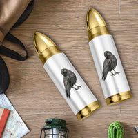 Curious Raven Crow Bullet Tumbler Vintage Dark Academia Gothic Black Bird Graphic