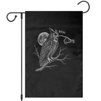 Skeleton Hand Boop Owl Garden Flag Funny Spooky Halloween Moon Graphic