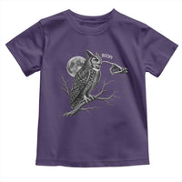 Skeleton Hand Boop Owl Toddler T Shirt Funny Spooky Halloween Moon Graphic