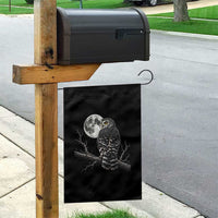 Owl Full Moon Graphic Garden Flag Vintage Dark Academia Bird