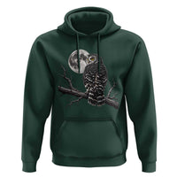 Owl Full Moon Graphic Hoodie Vintage Dark Academia Bird