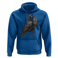 Winking Raven Crow Hoodie Vintage Dark Academia Funny Bird Graphic