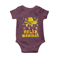 Mexico Christmas Baby Onesie Feliz Navidad Sombrero
