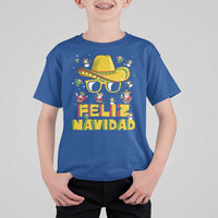 Mexico Christmas T Shirt For Kid Feliz Navidad Sombrero - Wonder Print Shop