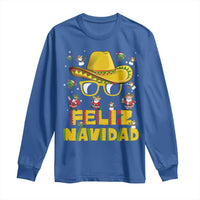 Mexico Christmas Long Sleeve Shirt Feliz Navidad Sombrero