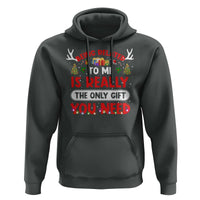 Funny Christmas Hoodie Being Related To Me Is Really The Only Gift You Need Xmas Lights