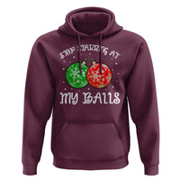 Funny Christmas Hoodie Stop Staring At My Balls Funny Dirty Christmas Adult Humor