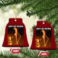 Marcus The Worm Christmas Ceramic Ornament I Don't Like This Rock Funny Meme - Wonder Print Shop