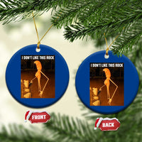 Marcus The Worm Christmas Ceramic Ornament I Don't Like This Rock Funny Meme - Wonder Print Shop