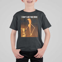 Marcus The Worm Christmas T Shirt For Kid I Don't Like This Rock Funny Meme - Wonder Print Shop