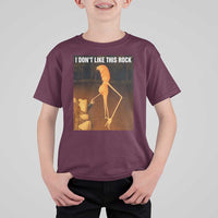 Marcus The Worm Christmas T Shirt For Kid I Don't Like This Rock Funny Meme - Wonder Print Shop