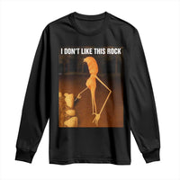 Marcus The Worm Christmas Long Sleeve Shirt I Don't Like This Rock Funny Meme - Wonder Print Shop