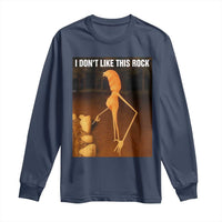 Marcus The Worm Christmas Long Sleeve Shirt I Don't Like This Rock Funny Meme - Wonder Print Shop
