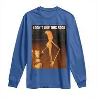 Marcus The Worm Christmas Long Sleeve Shirt I Don't Like This Rock Funny Meme - Wonder Print Shop