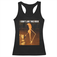 Marcus The Worm Christmas Racerback Tank Top I Don't Like This Rock Funny Meme - Wonder Print Shop