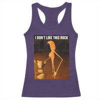 Marcus The Worm Christmas Racerback Tank Top I Don't Like This Rock Funny Meme - Wonder Print Shop