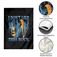 Funny Christmas Marcus The Worm Garden Flag I Don't Like This Rock Brain Rot - Wonder Print Shop