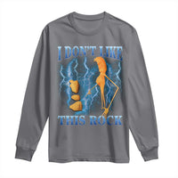 Funny Christmas Marcus The Worm Long Sleeve Shirt I Don't Like This Rock Brain Rot - Wonder Print Shop