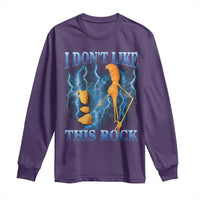 Funny Christmas Marcus The Worm Long Sleeve Shirt I Don't Like This Rock Brain Rot - Wonder Print Shop