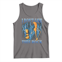 Funny Christmas Marcus The Worm Tank Top I Don't Like This Rock Brain Rot - Wonder Print Shop
