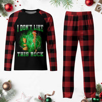 Funny Marcus The Worm Plaid Pajama Set I Don't Like This Rock Brain Rot - Wonder Print Shop