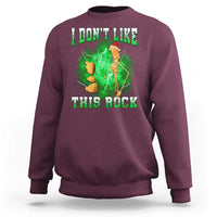 Funny Marcus The Worm Sweatshirt I Don't Like This Rock Brain Rot - Wonder Print Shop