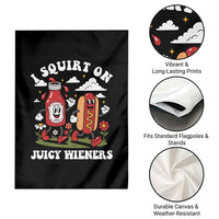 I Squirt On Juicy Wieners Garden Flag Inappropriate Raunchy Humor - Wonder Print Shop