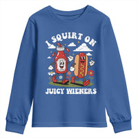 I Squirt On Juicy Wieners Youth Sweatshirt Inappropriate Raunchy Humor - Wonder Print Shop