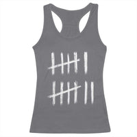 Funny Six Seven 67 Meme Racerback Tank Top Tally Marks 6 7 Numbers Gen Alpha Slang - Wonder Print Shop