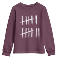 Funny Six Seven 67 Meme Youth Sweatshirt Tally Marks 6 7 Numbers Gen Alpha Slang - Wonder Print Shop